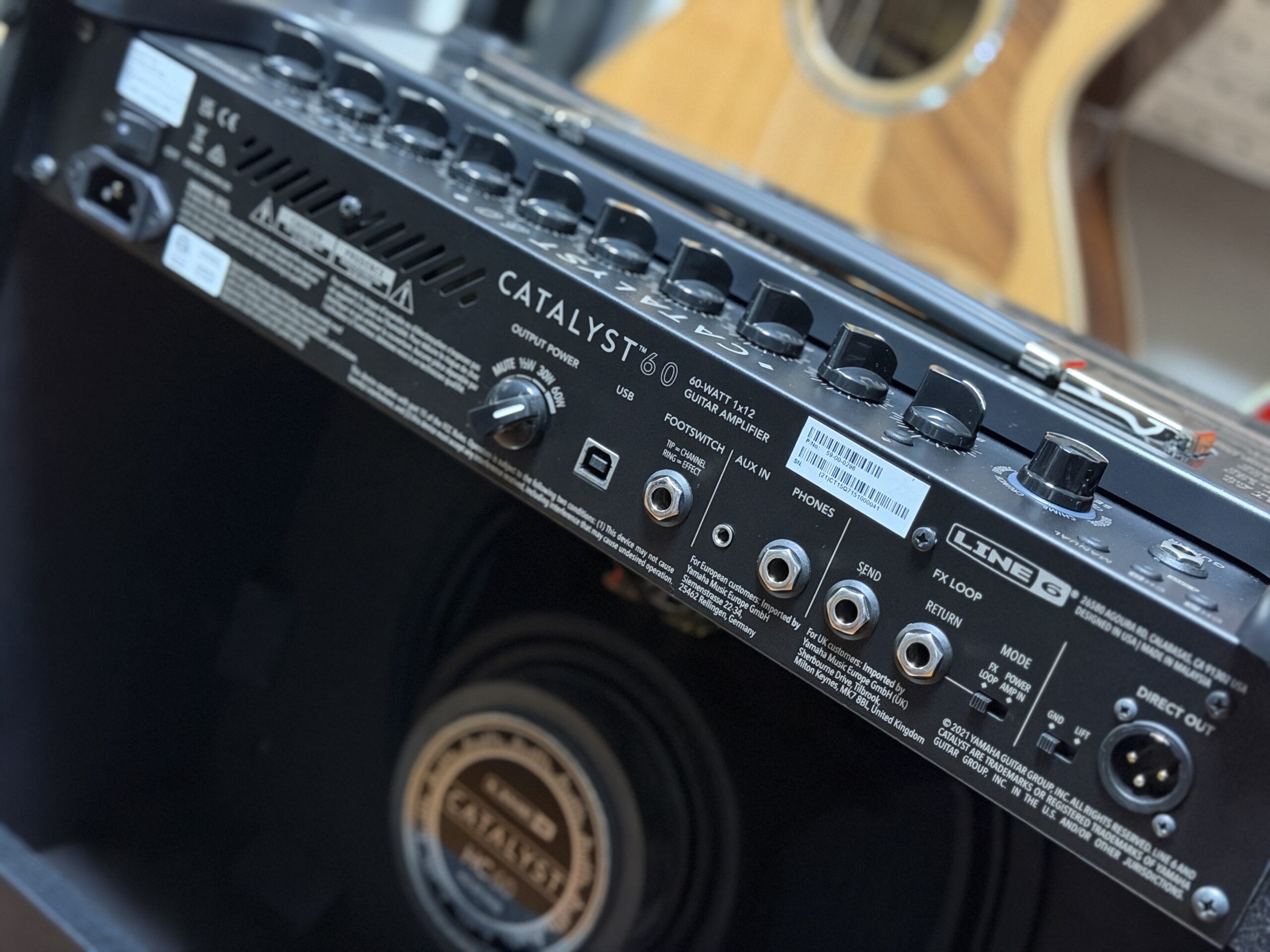 LINE 6 Catalyst 60:背面の接続端子