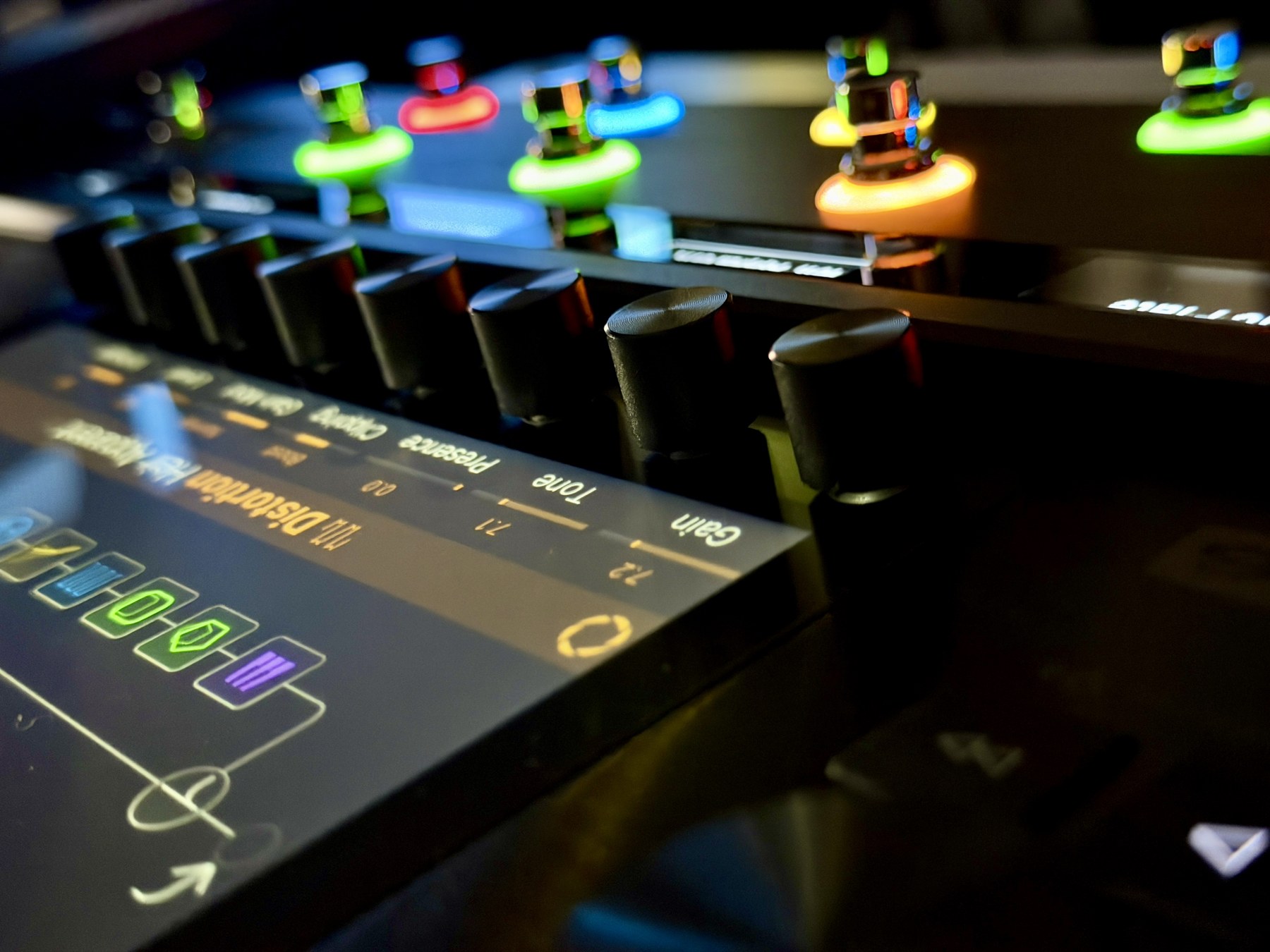 LINE 6 Helix Stadium XL:画面とコントロール