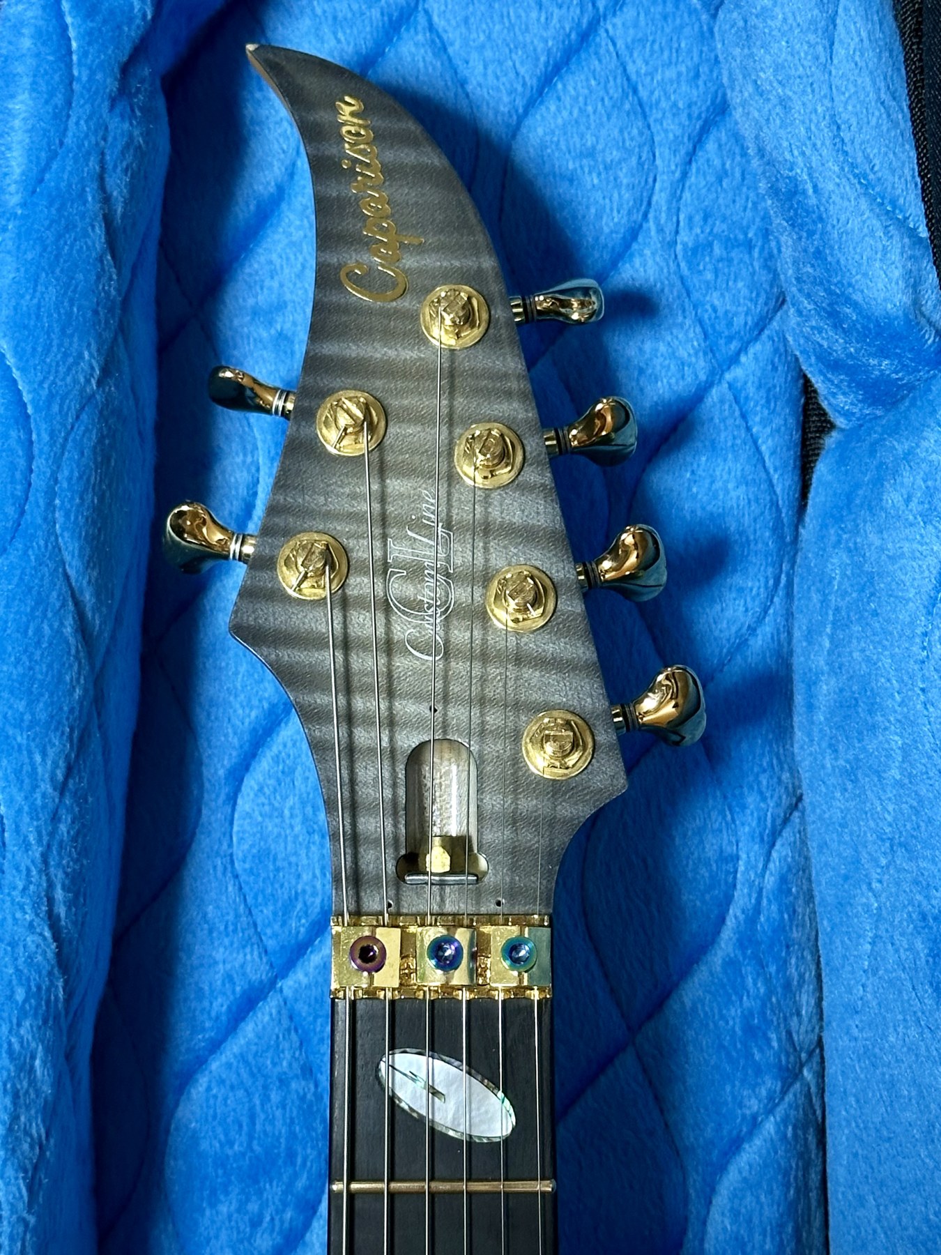 Caparison Super Horus:ヘッドのディテール